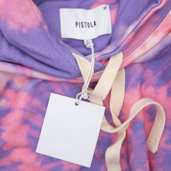 Pistola Kaleidoscope Pink Purple Tie Dye Joey Hoodie Sweatshirt Size XS - Picture 5 of 9